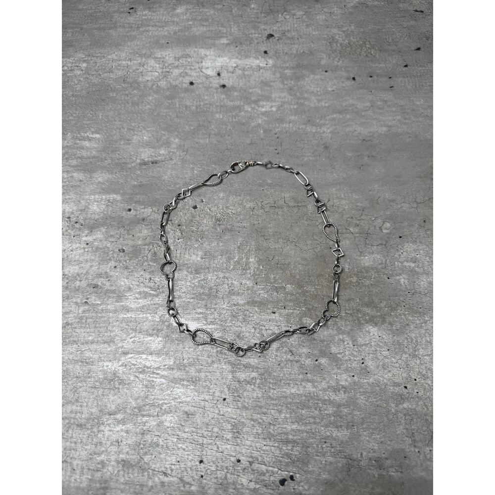 LAGOS Geometric Shapes Necklace-925 Sterling Silver-18 In.-Authentic